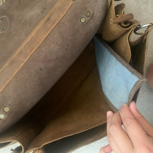 Rustic Leather Backpack - Picture 6 of 8